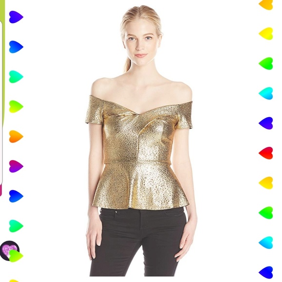 Gold Metallic Peplum Top๐กHOSTPICK๐  - Picture 8 of 8